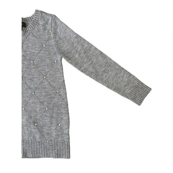 IZ Girls Sweater Dresses Red Gray Long Sleeve Knit Size Large 14 - Picture 9 of 11
